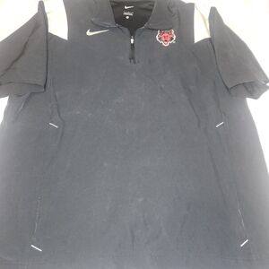 Nike Arkansas State Red Wolves Men's Black Quartzip Shirt